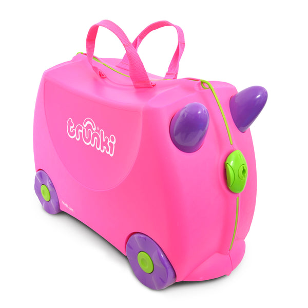 Melissa & Doug Trunki Kids Ride-On Suitcase Carry-On Luggage Red Fire  truck