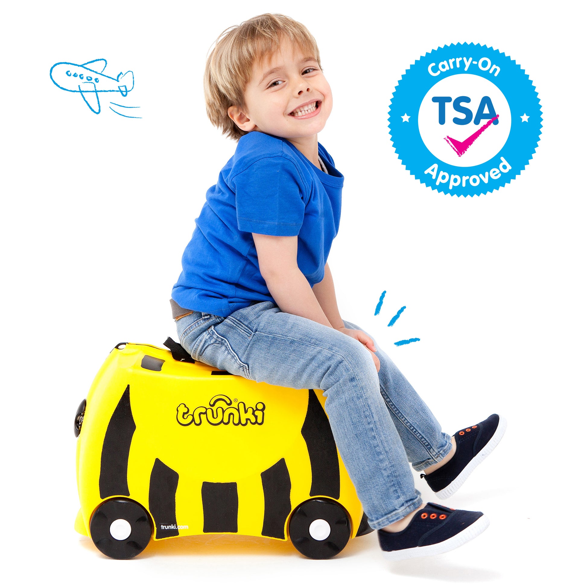 Trunki Ride-On Carry-On Suitcase —